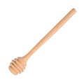 New clean wooden honey stick isolated Royalty Free Stock Photo