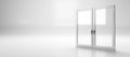 New clear and clean PCV window on white background Royalty Free Stock Photo