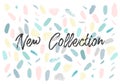 New Collection fashion header confetti