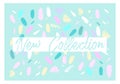 New Collection fashion header confetti