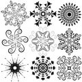 New collection snowflakes (vector)