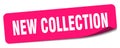 new collection sticker. new collection label