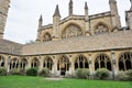 New College courtyard and cloisters, University of Oxford Royalty Free Stock Photo