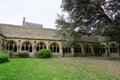 New College courtyard and cloisters, University of Oxford Royalty Free Stock Photo