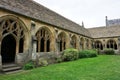 New College courtyard and cloisters, University of Oxford Royalty Free Stock Photo