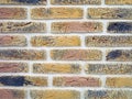 New colorful brick wall texture grunge background Royalty Free Stock Photo