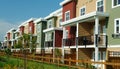 New Colourful Homes Row Houses Royalty Free Stock Photo