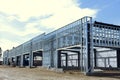 Expanding business using steel framework for building. Royalty Free Stock Photo