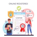 New company, trade mark registration online service or platform