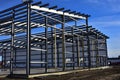 New concrete and steel frame building under construction. Royalty Free Stock Photo