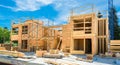 New condo building construction in progress. Royalty Free Stock Photo