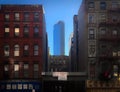 New Condo Building Development in Chinatown New York City Neighborhood of Tenements NYC