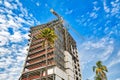 New condominium contruction in Mazatlan Golden Zone Zona Dorada, a famous touristic beach and resort zone in Mexico Royalty Free Stock Photo