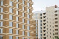 New-constructed multi-storey residential building. Royalty Free Stock Photo