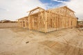 New Construction Home Framing Abstract Royalty Free Stock Photo