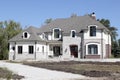 New construction home with unfinished landscaping Royalty Free Stock Photo