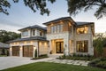 New construction luxury home exterior Royalty Free Stock Photo