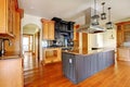 New construction luxury home interior.Kitchen with beautiful details.