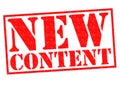 NEW CONTENT Royalty Free Stock Photo
