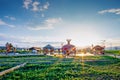 New countryside of Panzhihua, china in the sunset