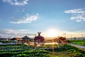 New countryside of Panzhihua, china in the sunset