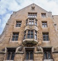 New court building, the river side facade which is linked with Bridge of Sighs, Cambridge, England Royalty Free Stock Photo