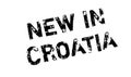 New In Croatia rubber stamp