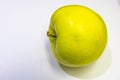 New crop fresh apples on white background.