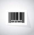 new customer bar code sign concept