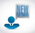 new customers avatar sign concept Royalty Free Stock Photo