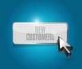 new customers button sign concept Royalty Free Stock Photo