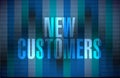 new customers sign concept illustration Royalty Free Stock Photo