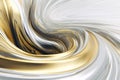 Modern Minimalist Gold and Pewter Waves in Unreal Engine 5 3D Render