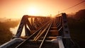 A new day on the old railway bridge