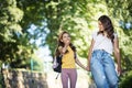 Mother and daughter having fun outside Royalty Free Stock Photo