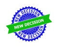 NEW DECISION Bicolor Clean Rosette Template for Watermarks