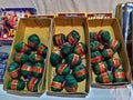 A variety of locally manufactured bomb and firecrackers used during festivals like Diwali and New year. Royalty Free Stock Photo