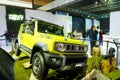 New Delhi - February 1, 2024: Maruti Suzuki Jimny car is on display at Bharat Mobility Global Expo 2024 at New Delhi in India