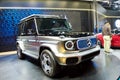 New Delhi - February 1, 2024: Mercedes-Benz EQG Electric G-Wagon Concept car is on display at Bharat Mobility Global Expo 2024 at 