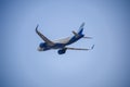 New Delhi, India, April 16 2023 - Indigo Airbus A320 take off from Indra Gandhi International Airport Delhi, Indigo domestic