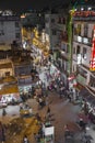 NEW DELHI, INDIA - DECEMBER 12, 2016: Busy Indian Street Market