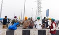 Indian farmer protest against new farm bill at Delhi-Uttar Pradesh border