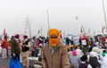 Indian farmer protest against new farm bill at Delhi-Uttar Pradesh border