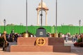 New Delhi, India - February , 2019. Amar Jawan Jyoti, memorial at India Gate in New Delhi