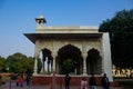 New Delhi, India - July 10, 2020 : The Hira Mahal is a pavilion in the Red Fort in Delhi.