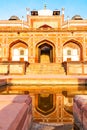 New Delhi, India, 30 Mar 2019 - Humayun`s tomb of Mughal Emperor Humayun designed by Persian architect Mirak Mirza Royalty Free Stock Photo