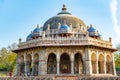 New Delhi, India, Mar 30 2018 - A Landscape view of Isa Khan Garden Tomb inside Humayun`s tomb which is a World Heritage