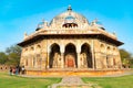 New Delhi, India, Mar 30 2018 - A Landscape view of Isa Khan Garden Tomb inside Humayun`s tomb which is a World Heritage