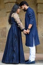 New Delhi India Ã¢â¬â November 25 2019 : A couple pose for Pre Wedding shoot inside Lodhi Garden Delhi, a popular tourist landmark Royalty Free Stock Photo