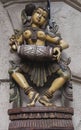 New Delhi / India - September 26, 2019: Statue of the 12th century Saraswati,